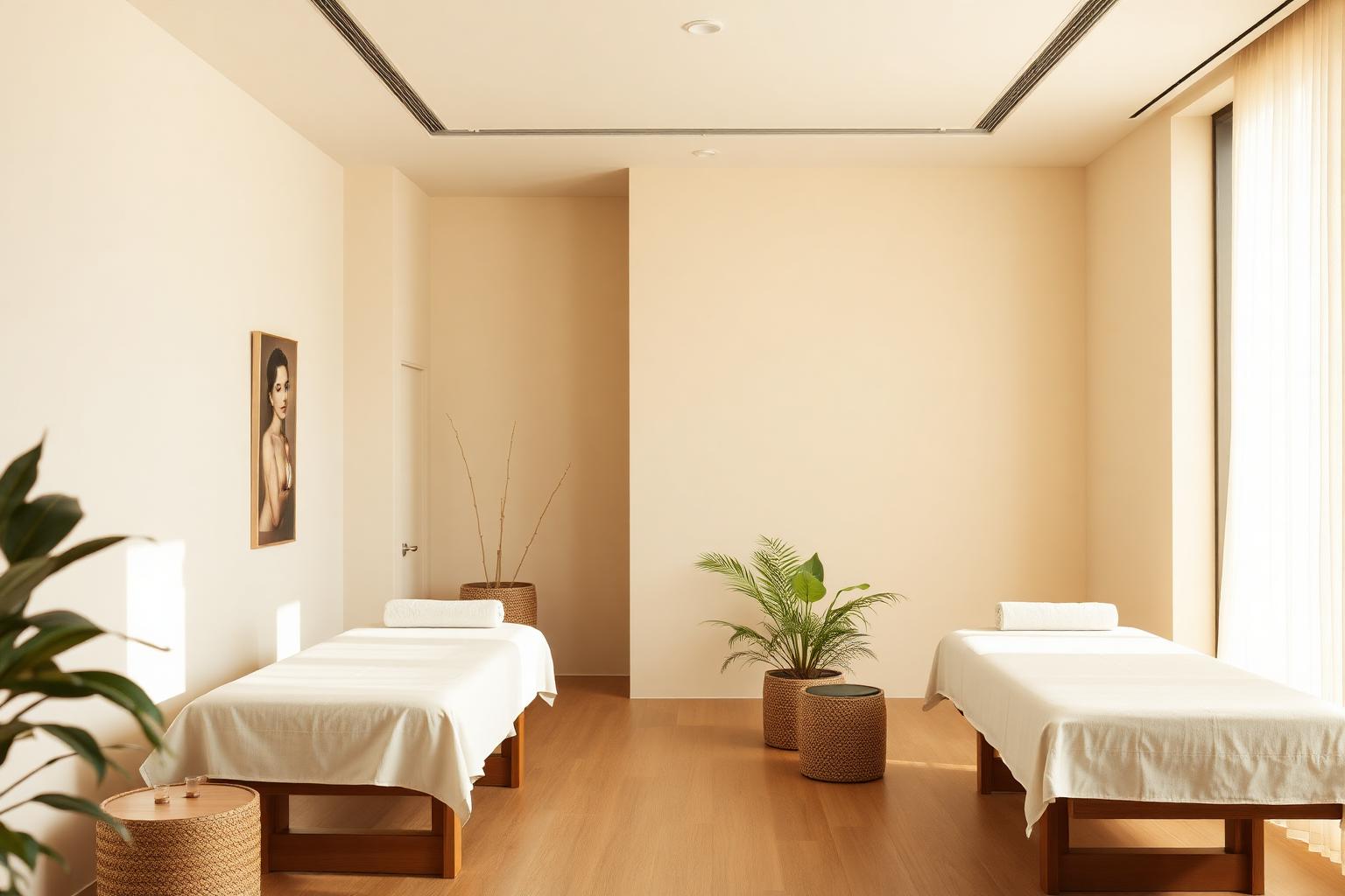 Modern wellness spa interior